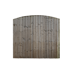 Closeboard Archtop Fence Panel