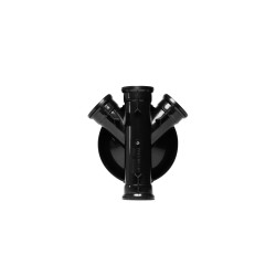 320mm Inspection Chamber Base with 3 outlets