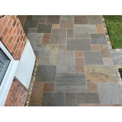 Autumn Brown Natural Sandstone 18-20mm calibrated - Mixed Sized Paving