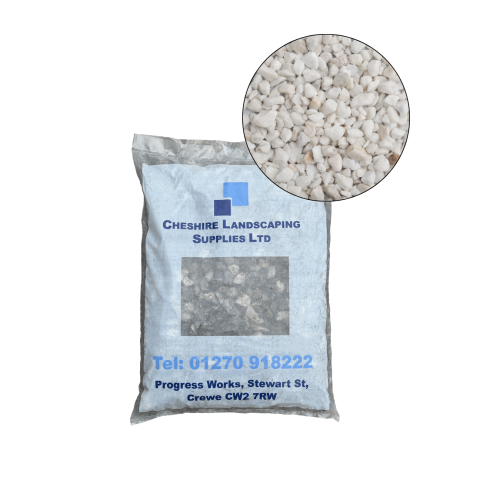 10mm Spanish (Polar) White Chippings - 20kg Bag