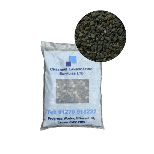 16mm Green Granite Chippings - 20kg Bag