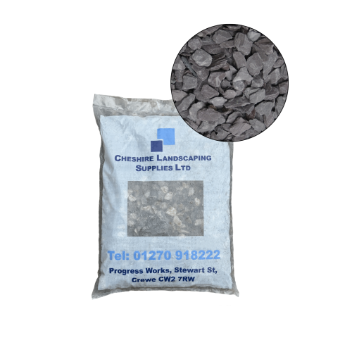 20mm Blue Slate Chippings - 20kg Bag
