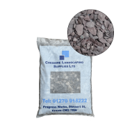 20mm Plum Slate Chippings - 20kg Bag 20mm Plum Slate Chippings - 20kg Bag
