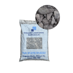 40mm Plum Slate Chippings - 20kg Bag 40mm Plum Slate Chippings - 20kg Bag