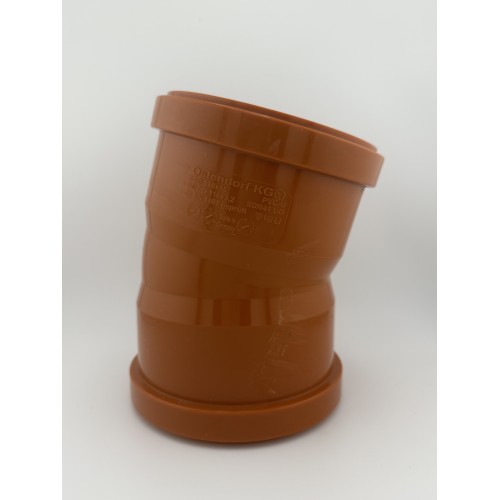 110mm Double Socket 15 Degree bend