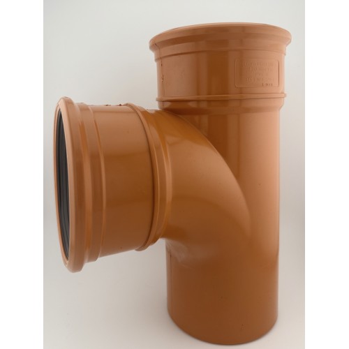 110mm Double Socket 90 Degree T Branch