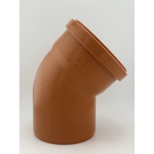 110mm Single Socket 45 Degree bend