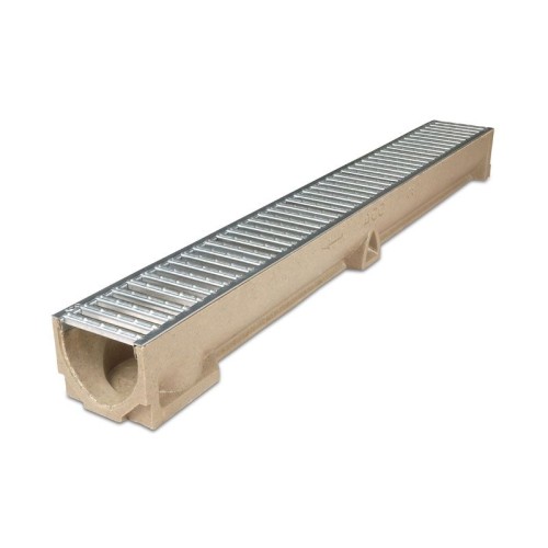 Resin linear Drainage Channel 1m Galv. Top
