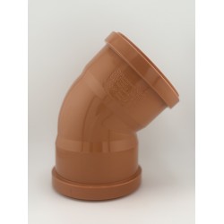 110mm Double socket 45 Degree bend