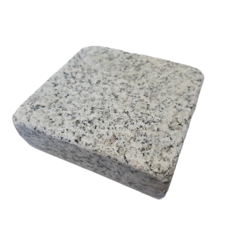 100 x 100mm Silver Grey Sawn+Tumbled Granite Setts